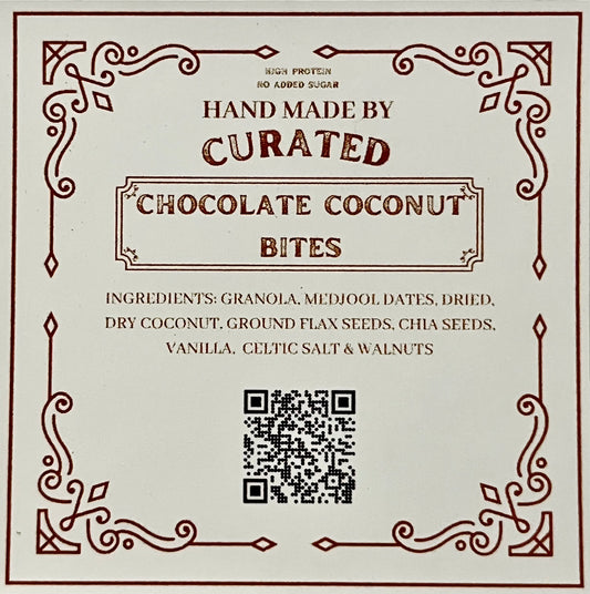 Chocolate Coconut Protein Energy Bites